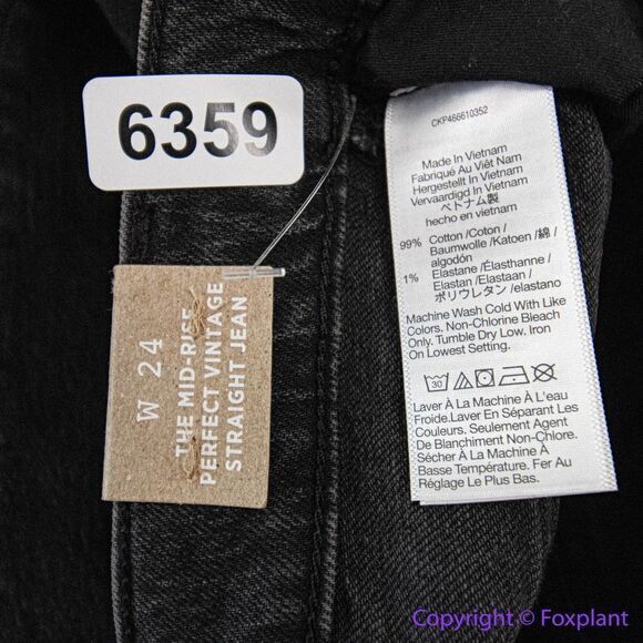 NEW Madewell The Mid-Rise‎ Perfect Vintage Straight Jean in Rosella Wash, 24 - Picture 15 of 16